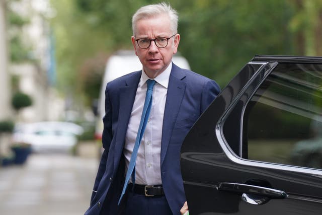 Secretary of State for Levelling Up, Housing and Communities Michael Gove arrives to give evidence to the UK Covid-19 Inquiry in London (Lucy North/PA)