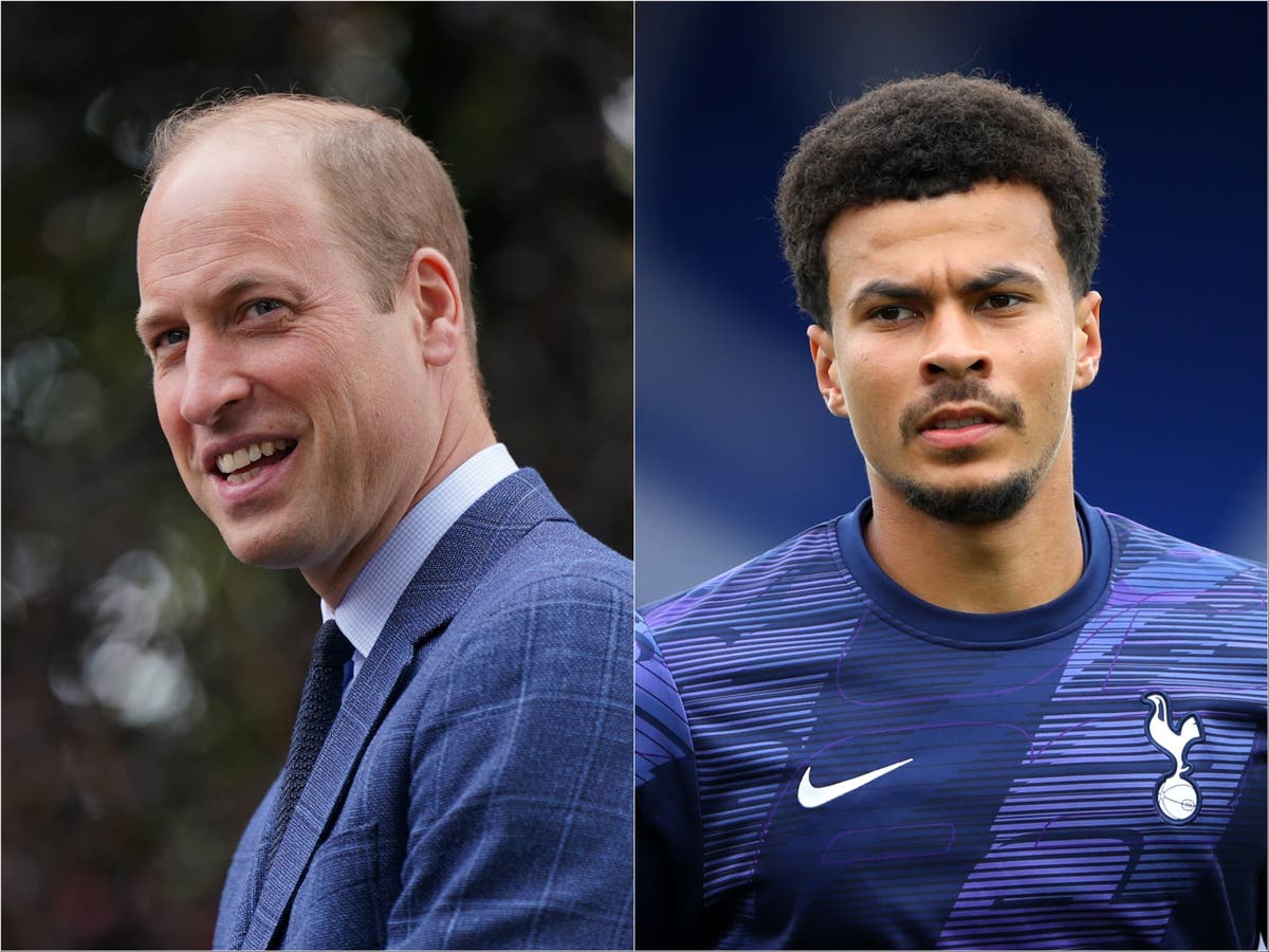 Prince William praises ‘brave’ footballer Dele Alli for opening up