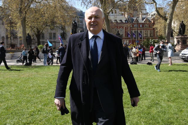 Iain Duncan Smith said Nato allies could have been more positive about Ukraine’s future membership of Nato (Yui Mok/PA)