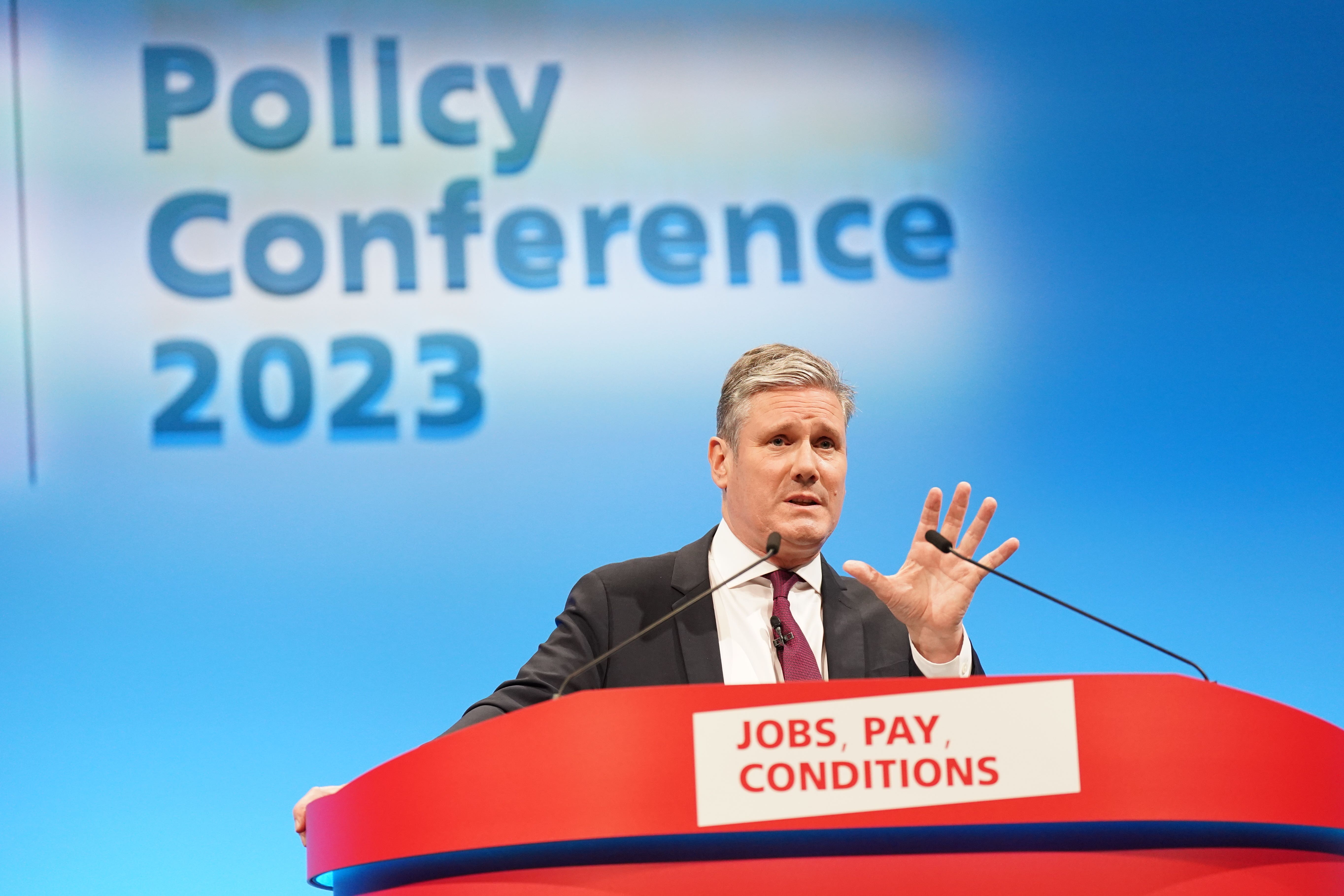 Sir Keir Starmer has urged members of the Unite union to get behind his leadership of Labour, warning them that failure to win the next general election would put them ‘in a very hard position’ (Stefan Rousseau/PA)