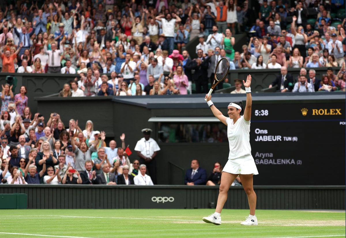 Ons Jabeur and a Centre Court love affair after thrilling Wimbledon semi-final comeback