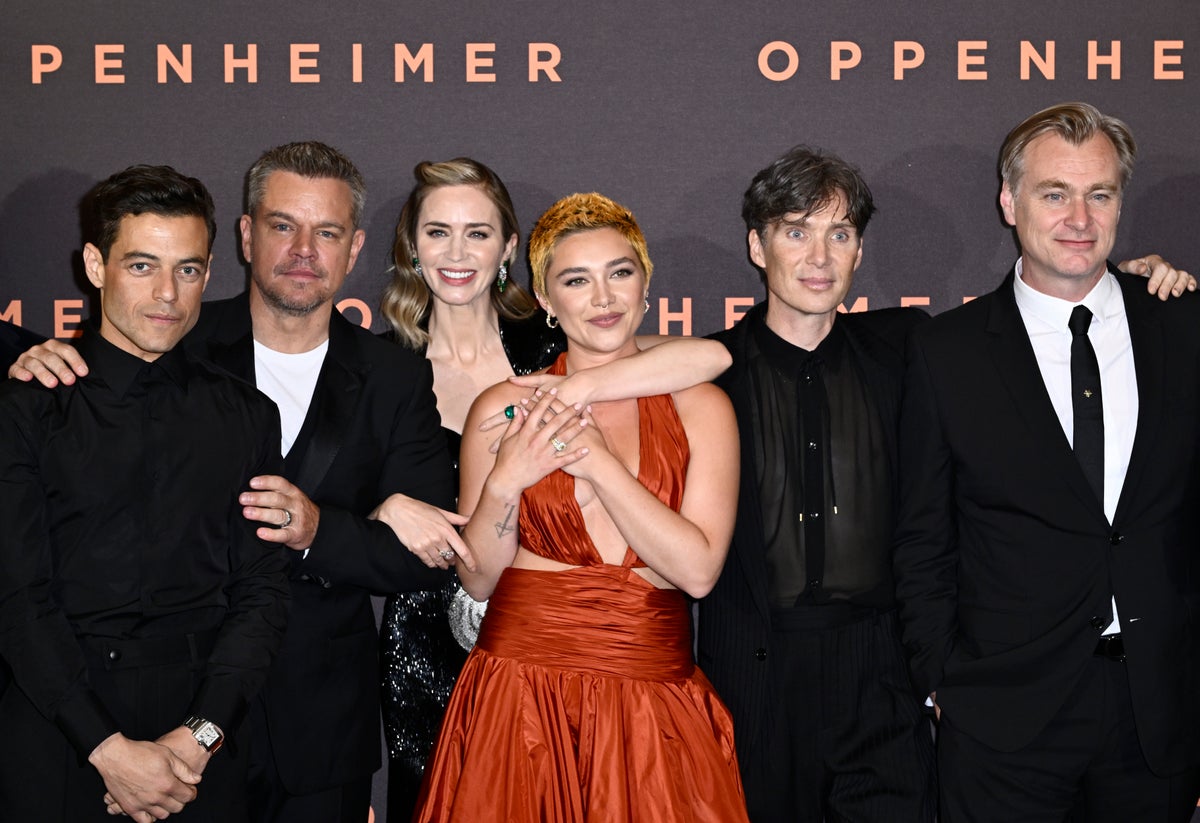 Oppenheimer actors walk out of UK premiere as Hollywood stars join writer strike