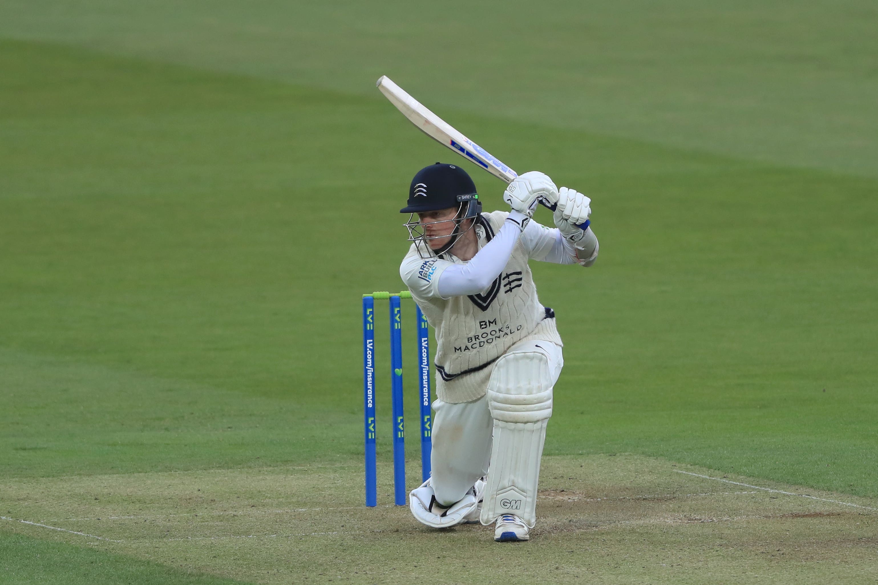 Sam Robson scored Middlesex’s first century of the season but it was not enough for victory against Northamptonshire (Adam Davy/PA)
