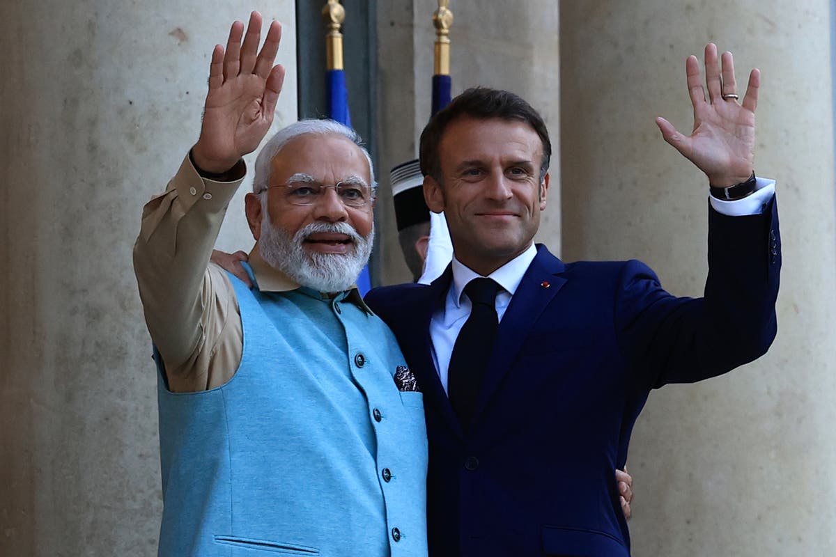 Watch: Emmanuel Macron and Narendra Modi give joint statement at the ...