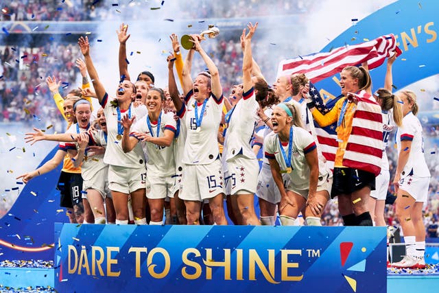 The United States have won the last two Women’s World Cups and four altogether (PA)