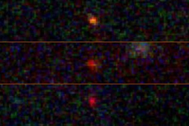 <p>Scientists suspect these three objects might be ‘dark stars’ theoretical objects much bigger and brighter than our sun</p>