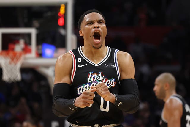 <p>Russell Westbrook made the switch across Los Angeles from the Lakers to the Clippers earlier this year </p>