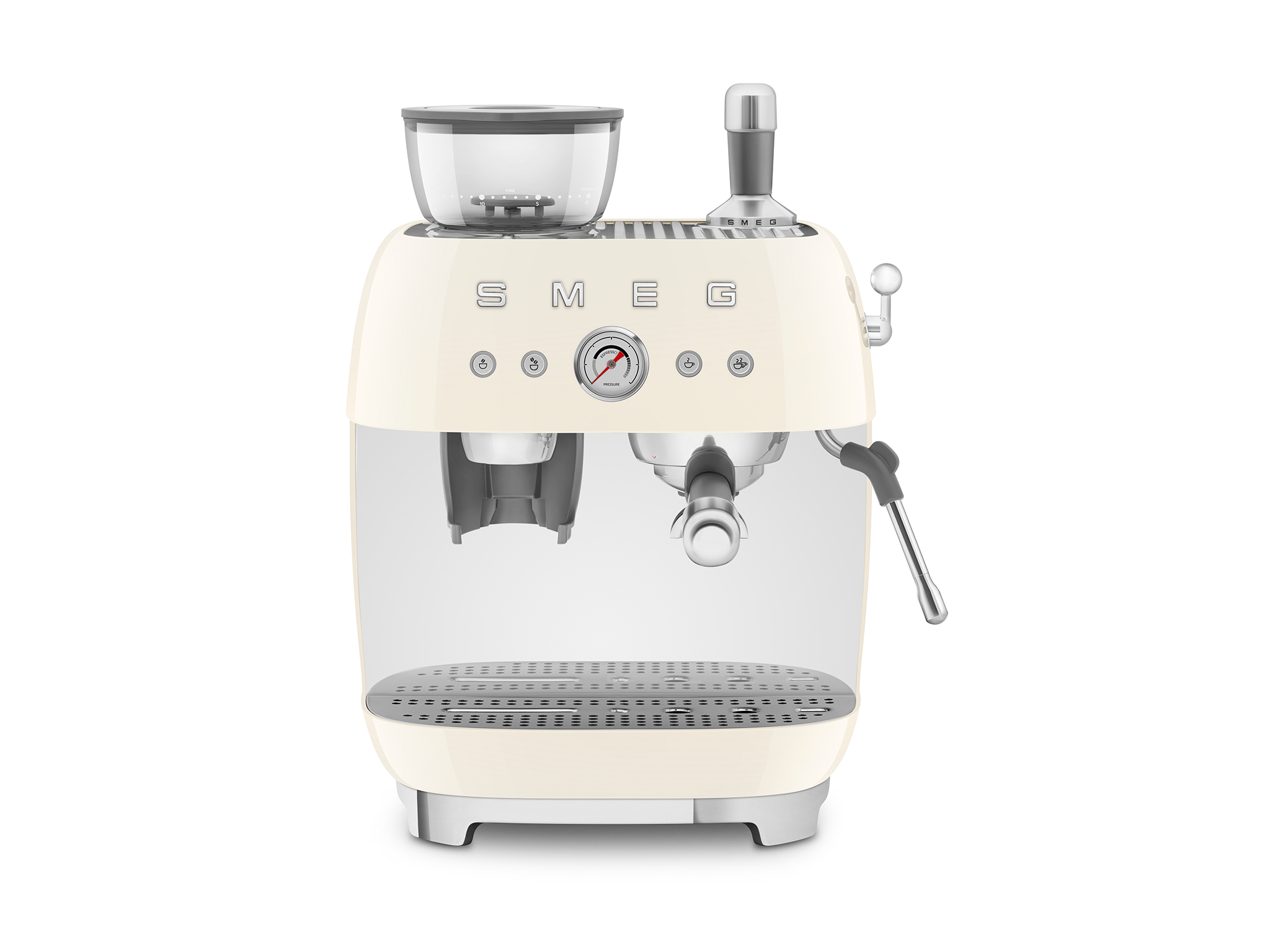 Smeg espresso coffee machine with coffee grinder