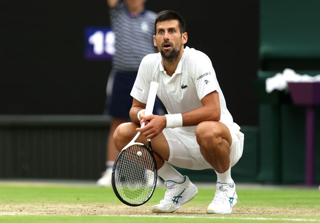 Djokovic regained his cool after being called for a hindrance