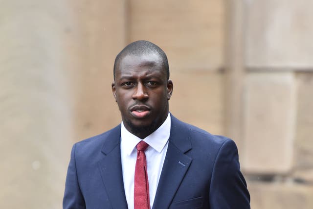 Former Manchester City defender Benjamin Mendy arrives at Chester Crown Court (Peter Powell/PA)