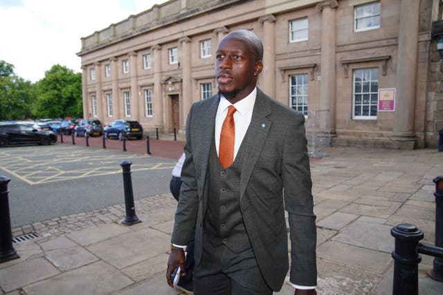 Manchester City footballer Benjamin Mendy (Peter Byrne/PA)