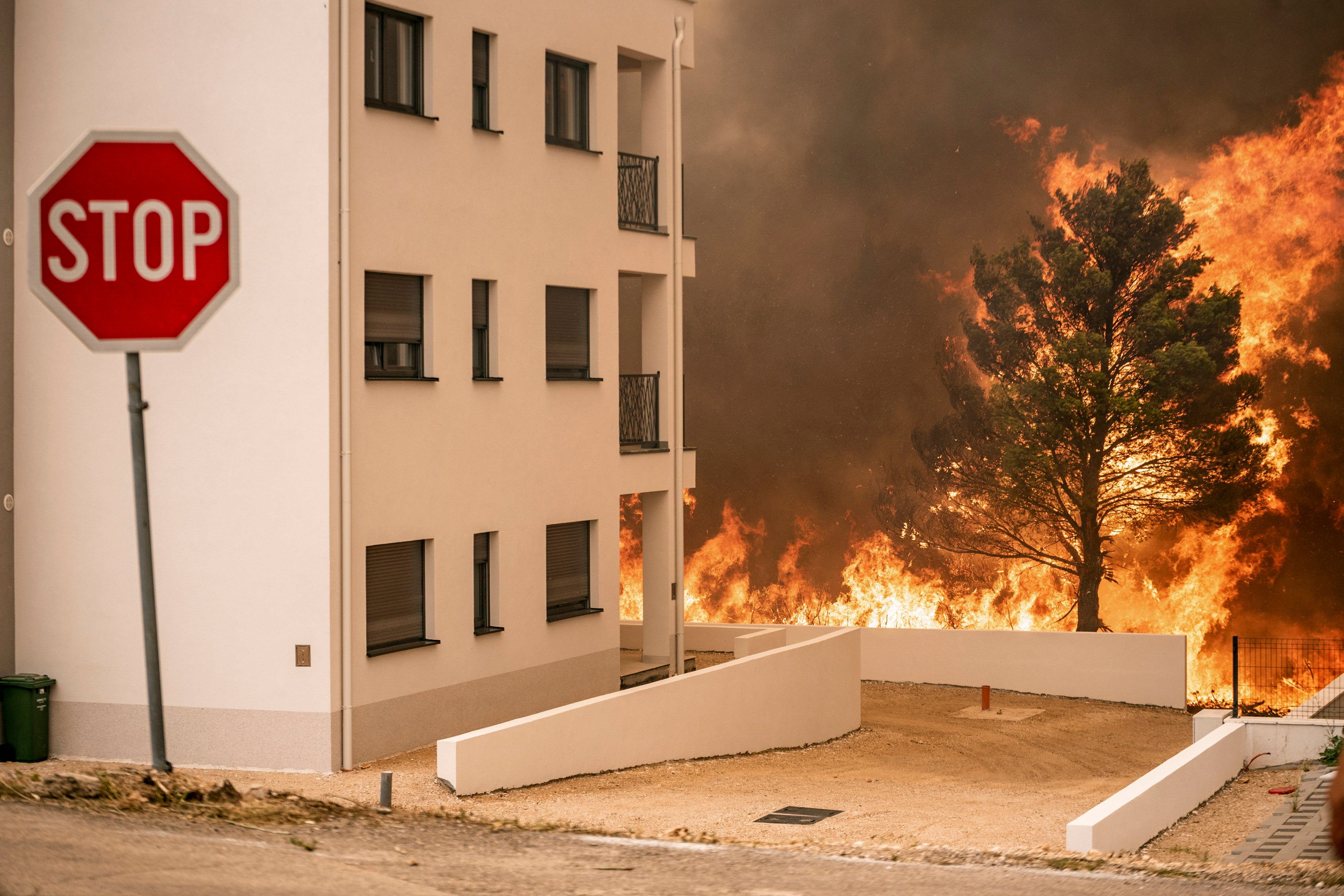 Evacuation orders were issued in several areas as a wildfire swept through coastal areas of Croatia last week