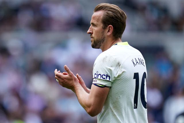 Harry Kane is in the final year of his current contract and has been linked with a move to Bayern Munich (John Walton/PA)