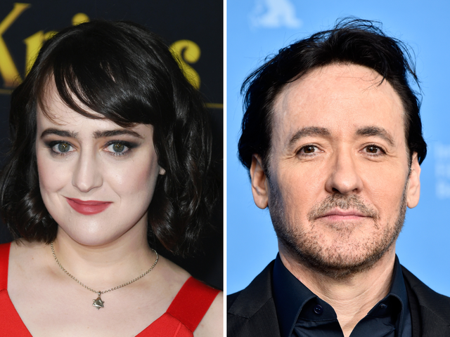<p>Mara Wilson and John Cusack</p>