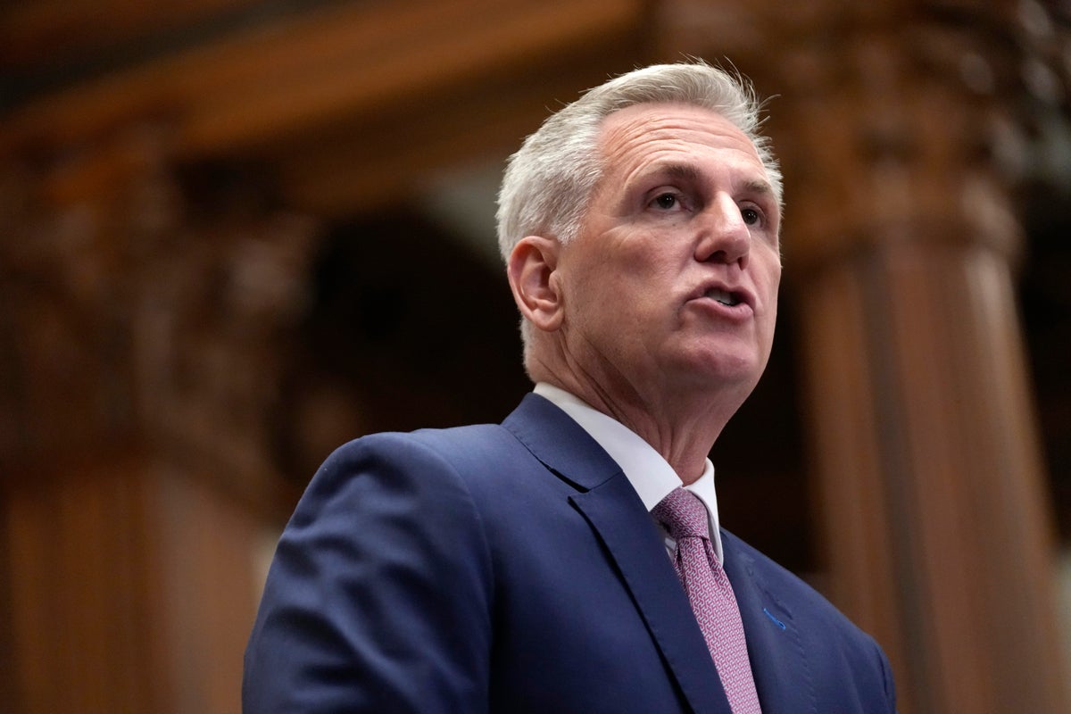 McCarthy dodges Trump indictment questions by pointing finger at Biden