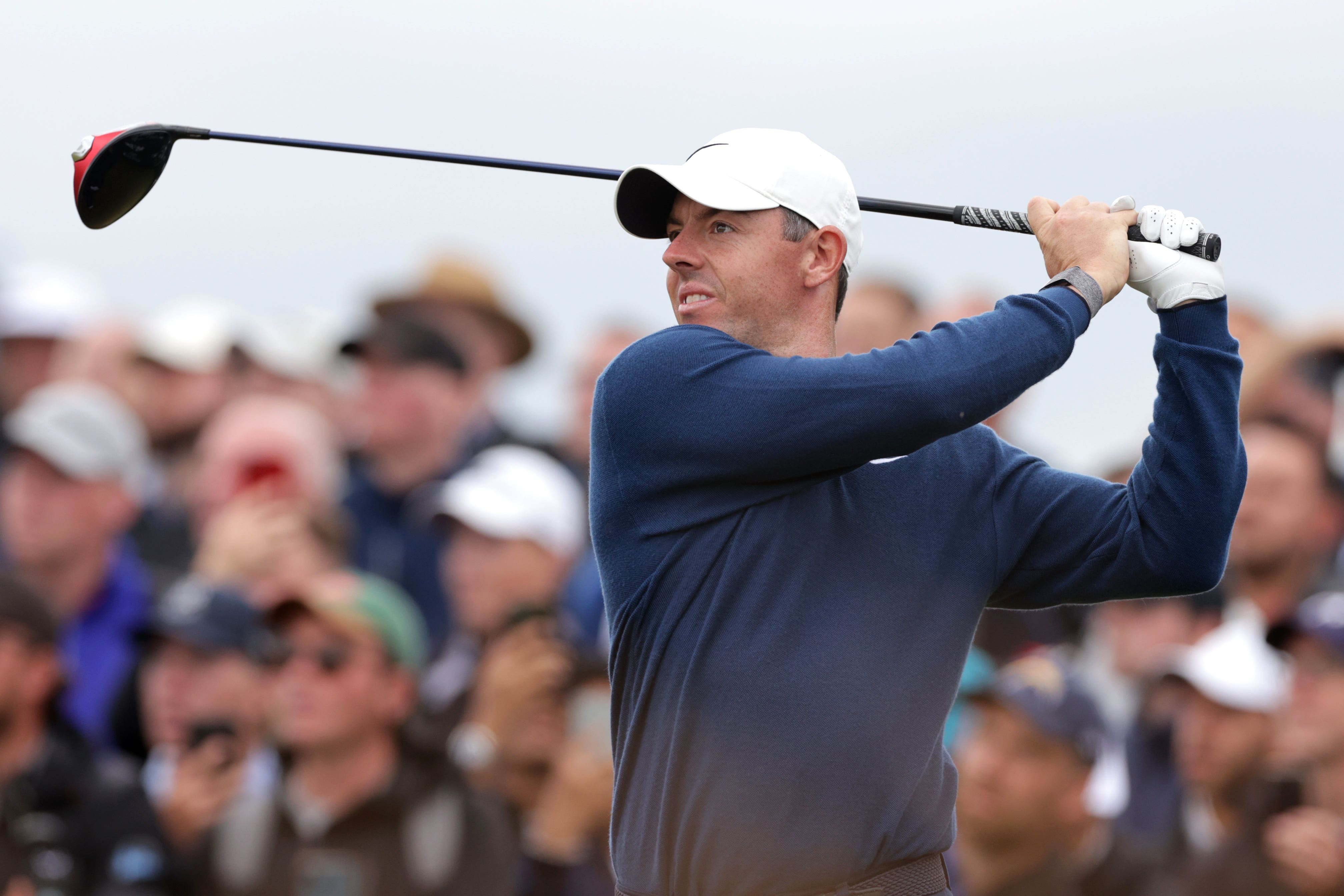 Rory McIlroy leads at the halfway stage of the Scottish Open
