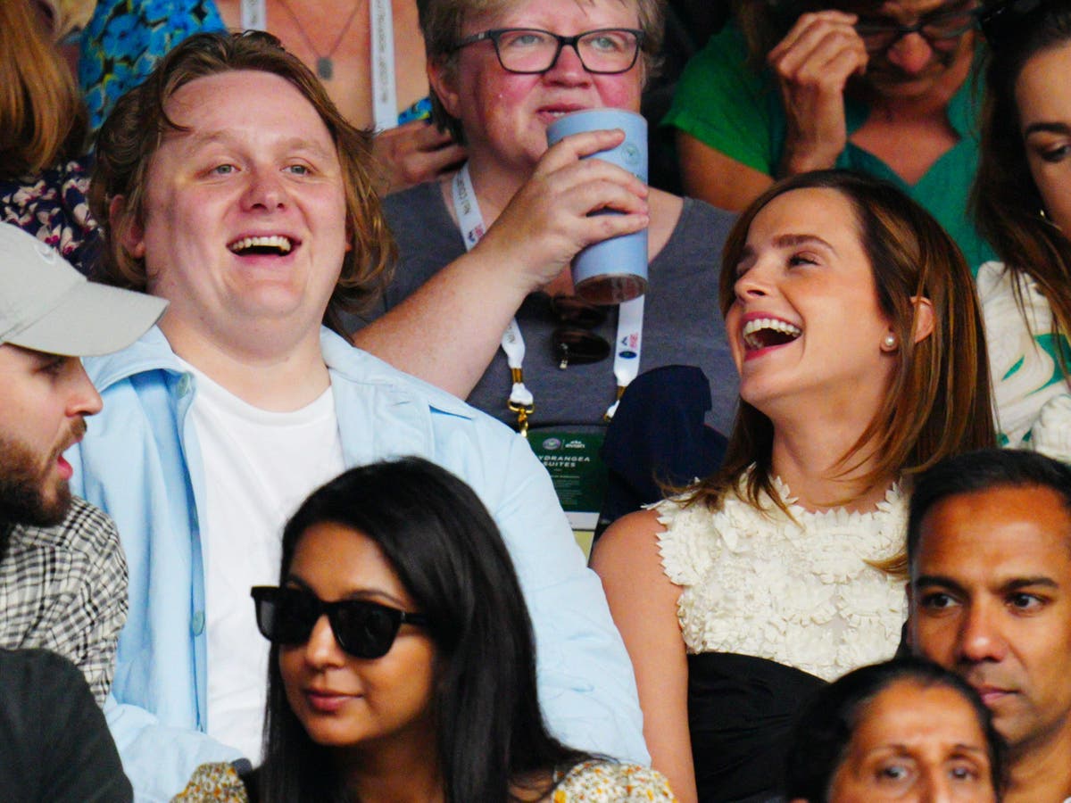 Lewis Capaldi and Emma Watson spotted laughing together at Wimbledon