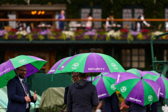 Wimbledon managed to go ahead as planned despite forecasts of 55mph winds (Steven Paston/PA)