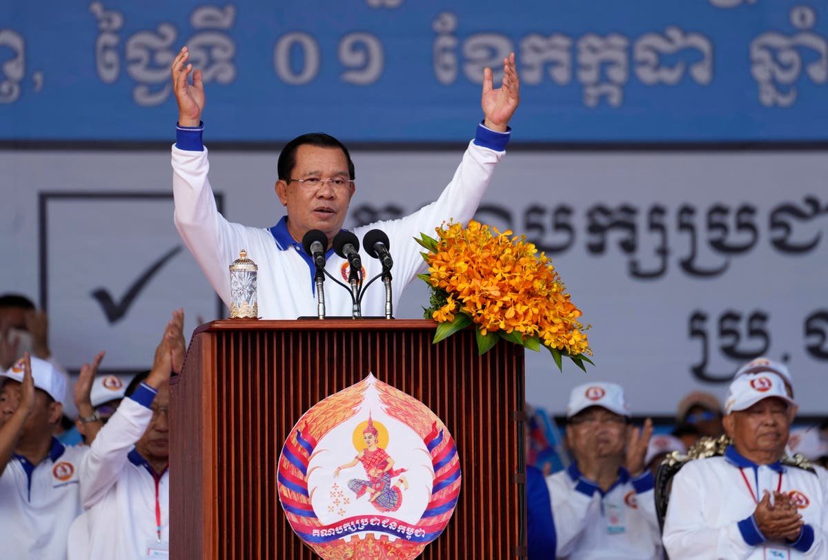 Cambodian opposition party officials arrested for allegedly encouraging casting of spoiled ballots