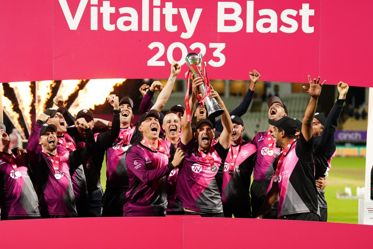 Somerset’s Lewis Gregory relieved to shed ‘nearly men’ tag after Blast title win