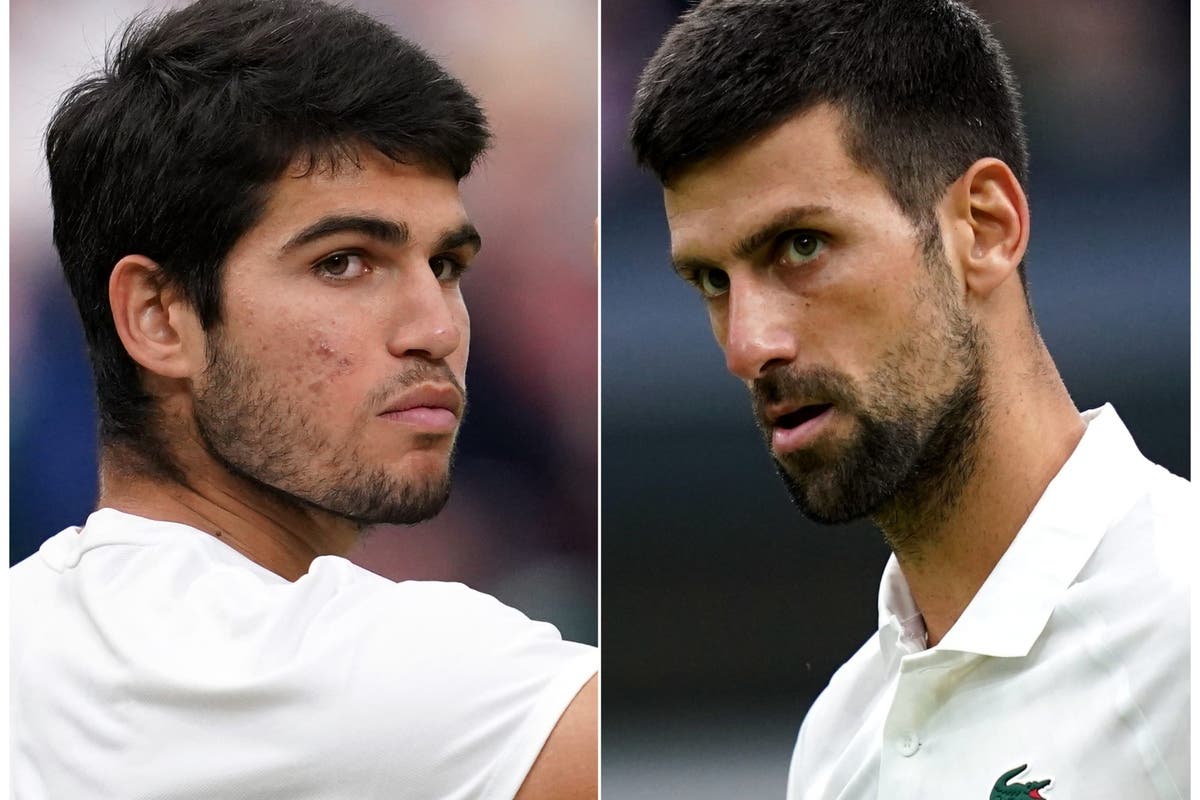 Carlos Alcaraz out to end Novak Djokovic&rsquo;s reign in Wimbledon final for the ages