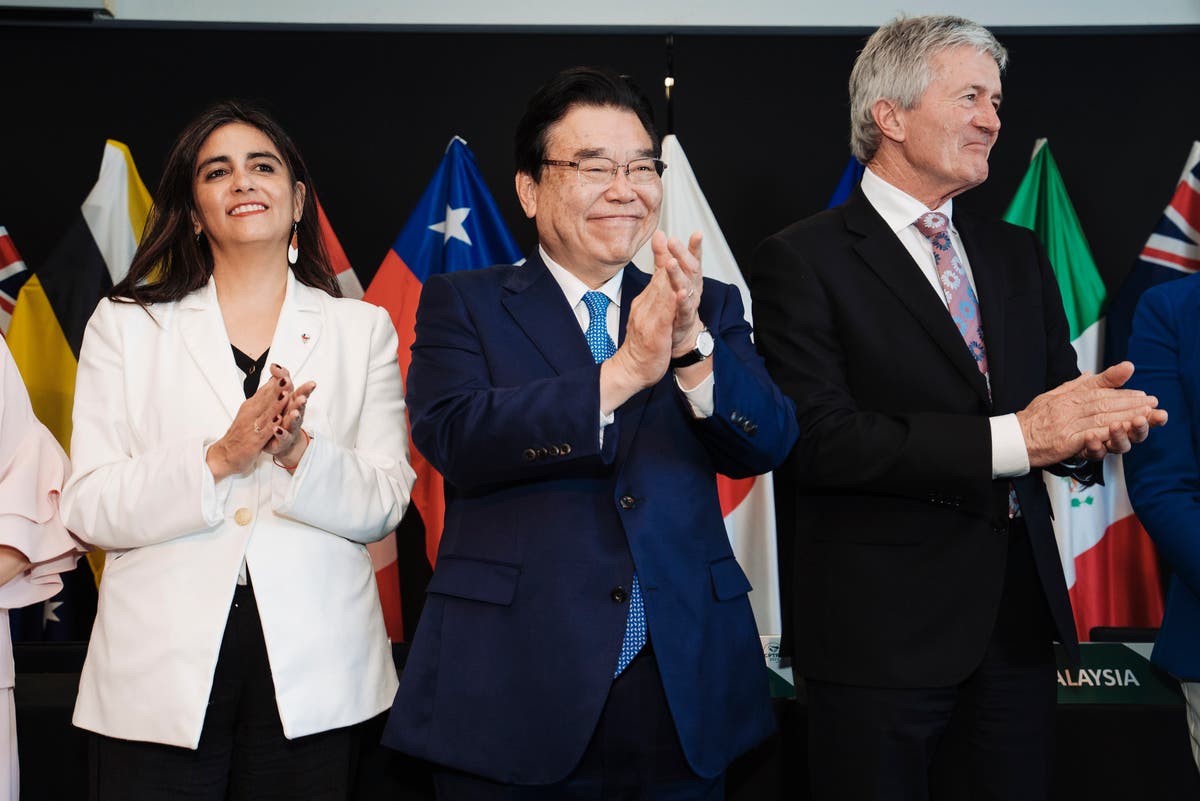 Britain officially joins an Asia-Pacific trade group that includes Japan and 10 other nations Britain officially joins an Asia-Pacific trade group that includes Japan and 10 other nations