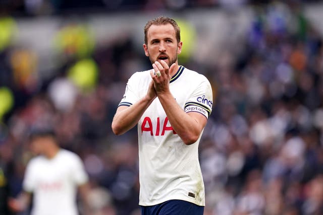 Harry Kane is in the final year of his Tottenham contract and has been linked with a move to Bayern Munich (John Walton/PA)