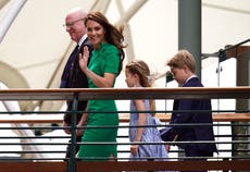 Princess Charlotte makes Wimbledon debut with parents and brother George for final day of tournament