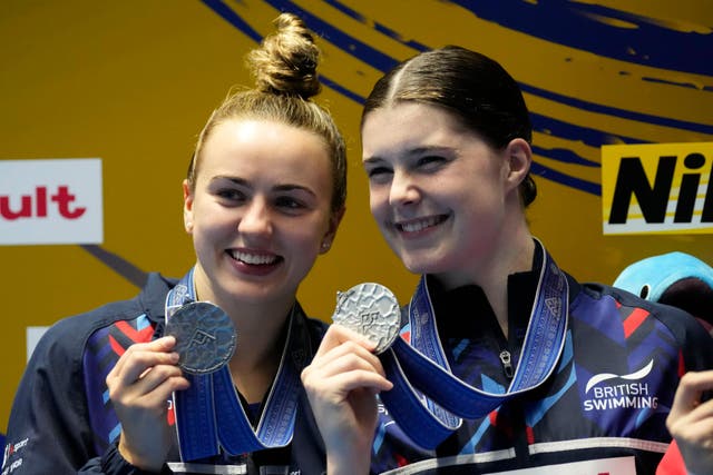 Lois Toulson and Andrea Spendolini-Sirieix made history in Japan (Lee Jin-man/AP)