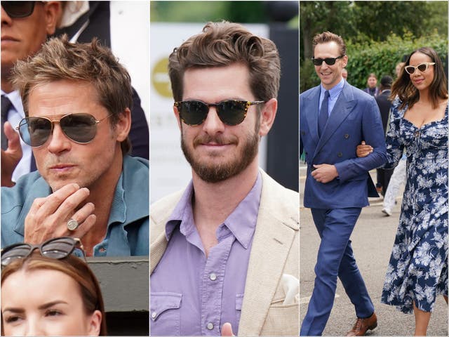 <p>Brad Pitt, Andrew Garfield, Tom Hiddleston and Zawe Ashton </p>