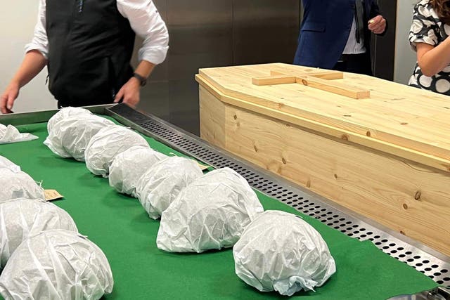 Thirteen skulls have been returned to the island Inishbofin off Ireland’s west coast (Inishbofin Heritage Museum/PA)