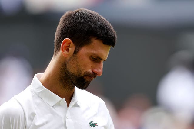 <p>Djokovic was left in tears after first Wimbledon final defeat in 10 years </p>