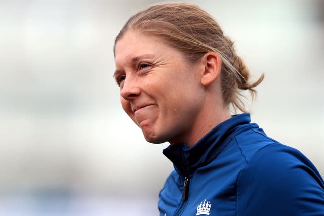 Heather Knight has urged England to come away from the series with a draw (Bradley Collyer/PA)