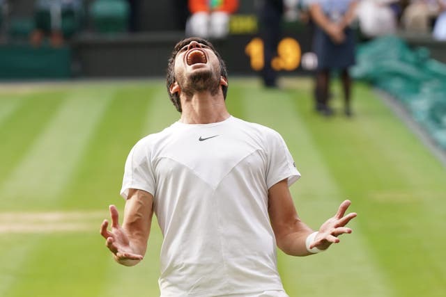Carlos Alcaraz, pictured, received a tide of plaudits following his Wimbledon men’s singles final victory over Novak Djokovic (Victoria Jones/PA)