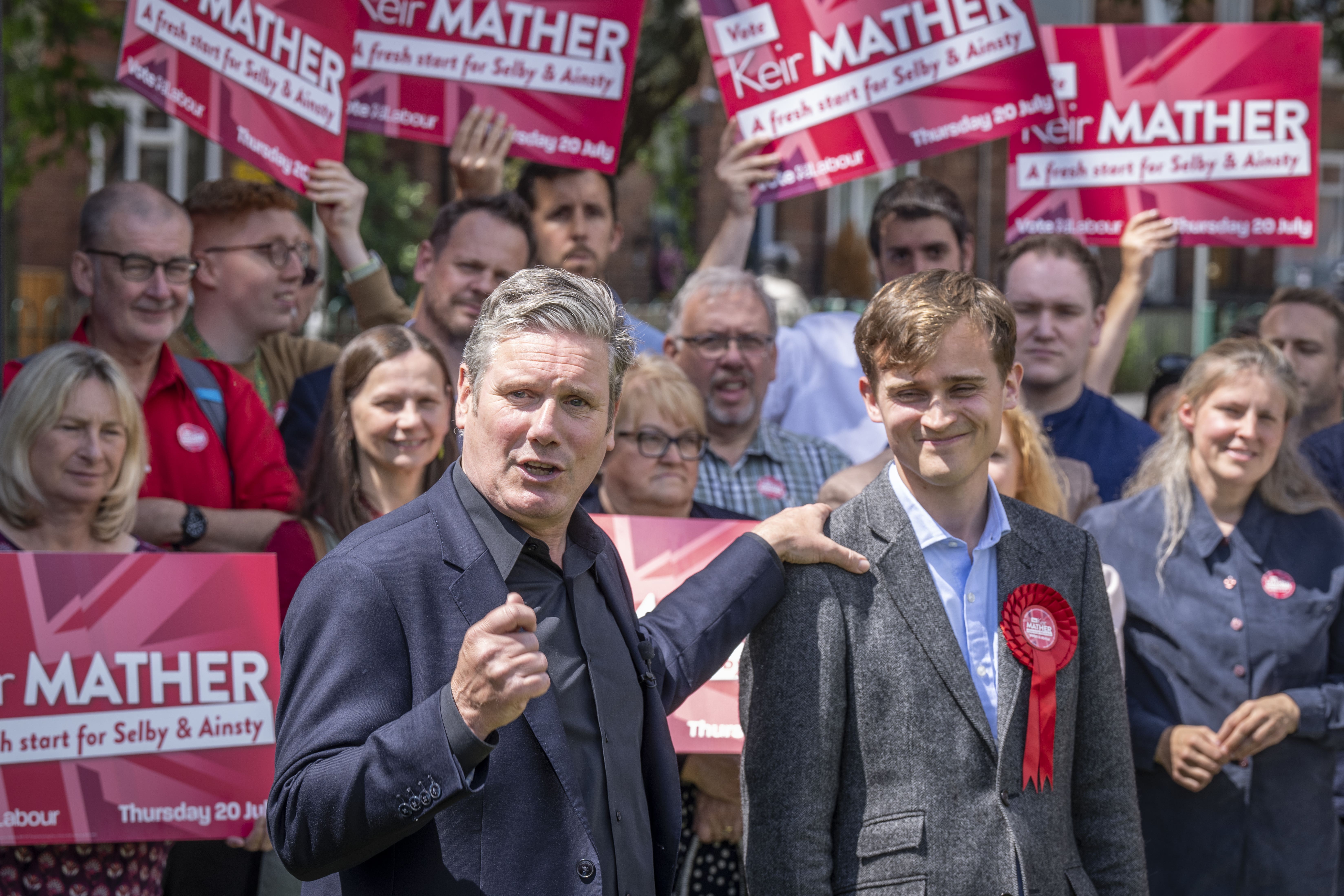 Labour believes Keir Mather, a 25-year-old Oxford graduate, is in with a chance in Thursday’s Selby and Ainsty by-election (Danny Lawson/PA)