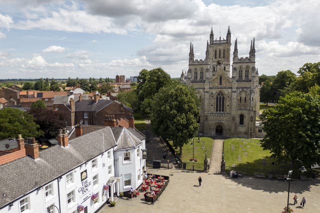 General view of Selby and Selby Abbey, North Yorkshire, ahead of the Selby and Ainsty by-election on July 20 (Danny Lawson, PA)