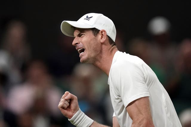 Andy Murray rolled back the years in an epic five-set clash with fifth seed Stefanos Tsitsipas (Victoria Jones/PA)