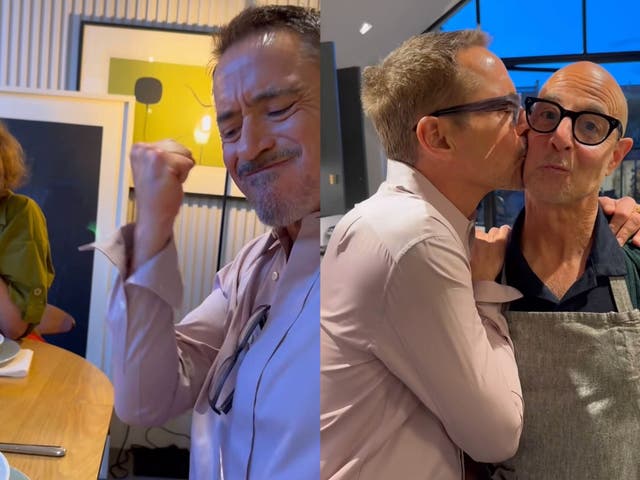 <p>Robert Downey Jr was invited to “Casa Tucci” for dinner with Stanley Tucci and friends</p>