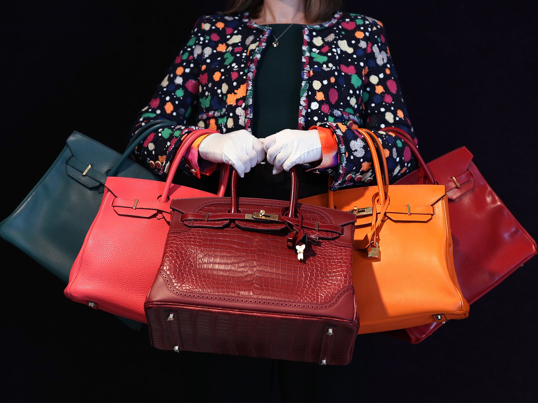 <p>Birkin bags</p>