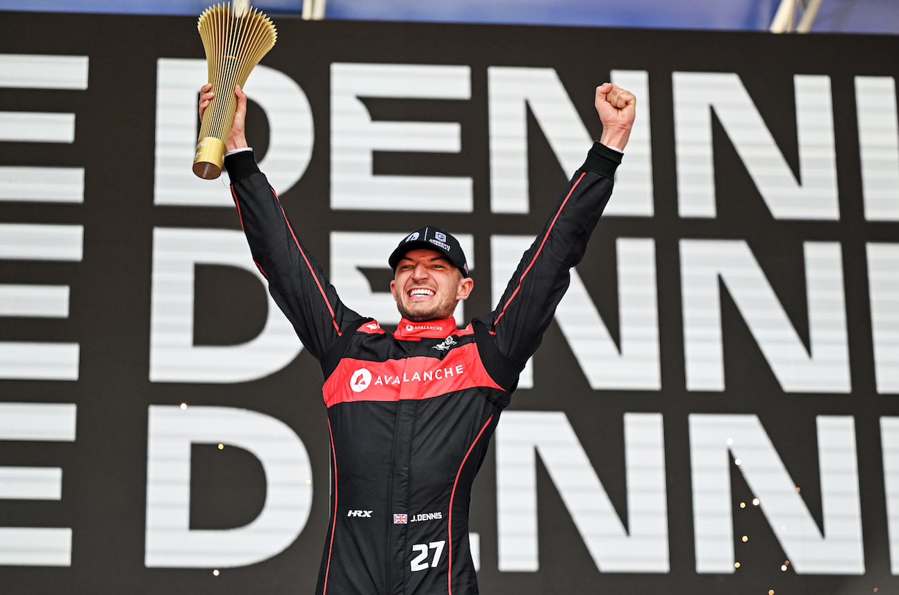 Jake Dennis won the second race at the Rome E-Prix on Sunday