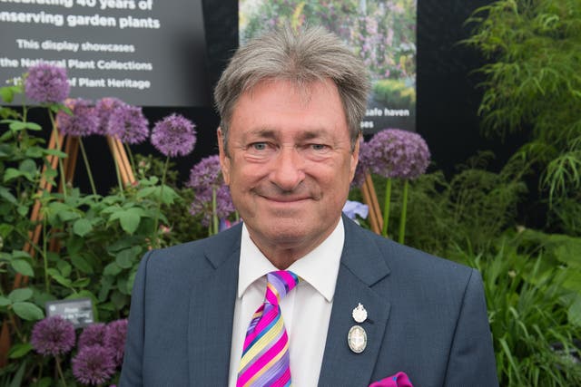 <p> Alan Titchmarsh attends the Chelsea Flower Show 2018 on May 21, 2018 </p>