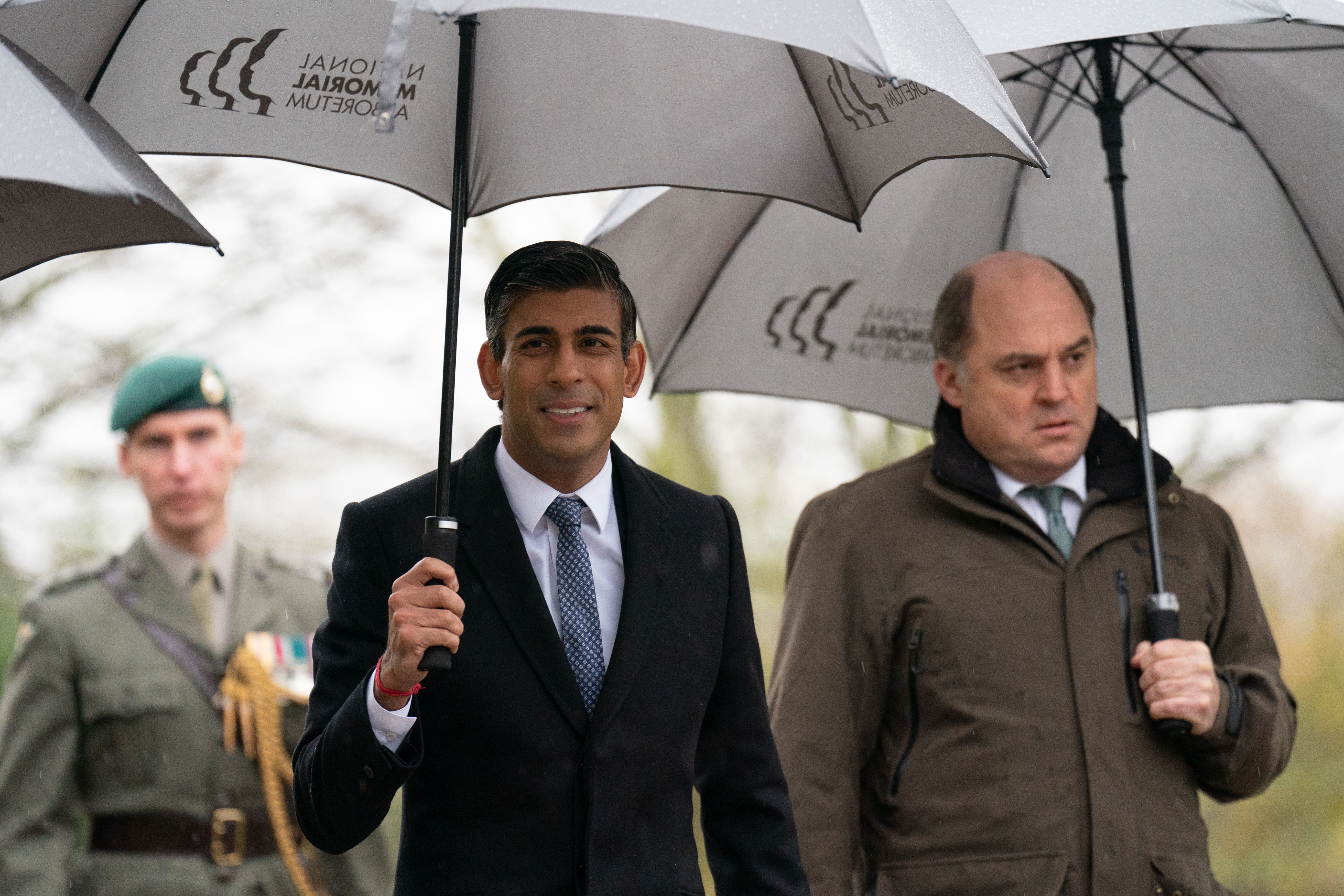 Rishi Sunak thanked Ben Wallace as he left the job on Thursday