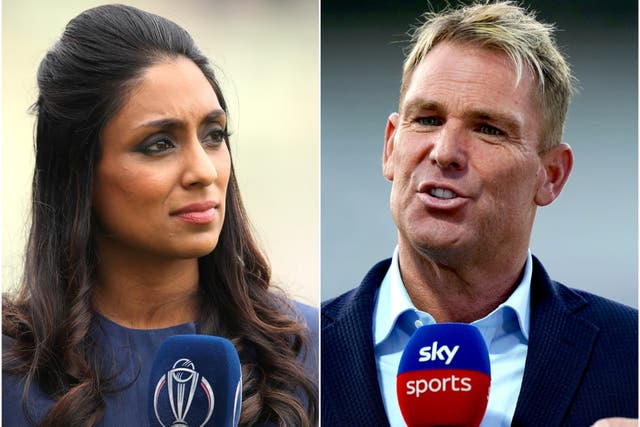 Isa Guha has spoken about the influence the late Shane Warne had on her commentary career (Tim Goode/John Walton/PA)
