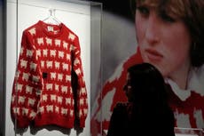 Famous Princess Diana jumper goes on display ahead of Sotheby’s auction