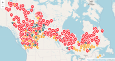Where are wildfires burning in Canada right now?