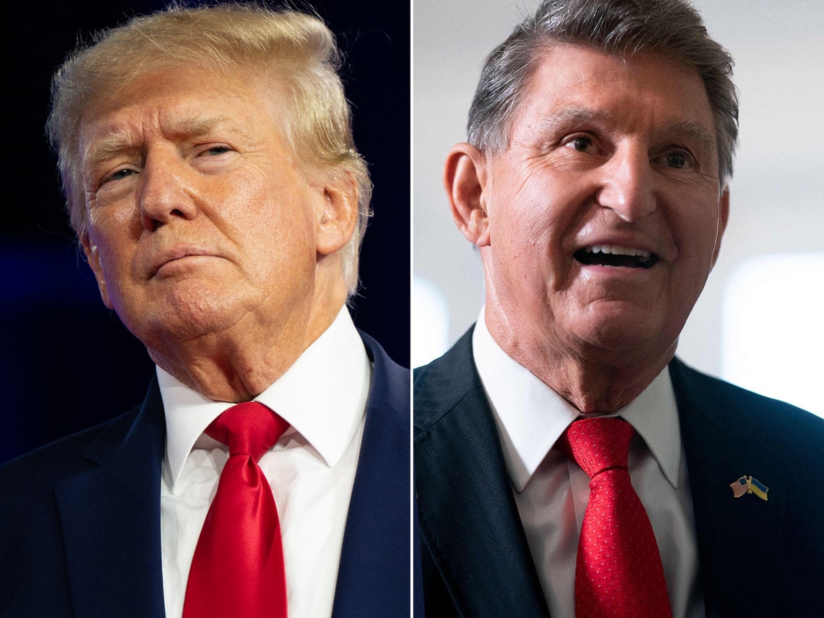 Trump news – live: Manchin run could help Trump as ex-president eyes two of his GOP 2024 rivals for VP