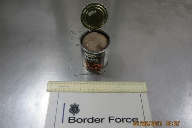 Three men have been sentenced for using a religious organisation as a front to smuggle 400 kilograms of cannabis hidden in fruit tins into the UK (NCA/PA)