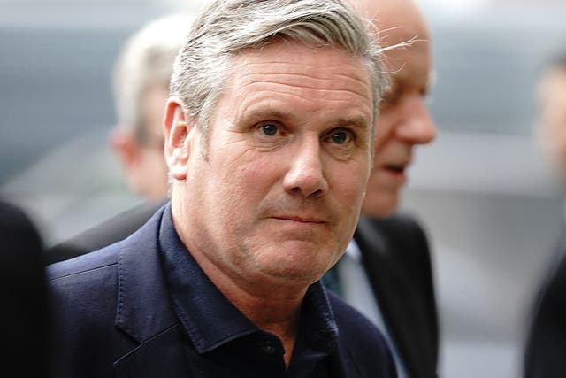 Sir Keir Starmer on Sunday confirmed he would retain the two-child benefit limit (Victoria Jones/PA)