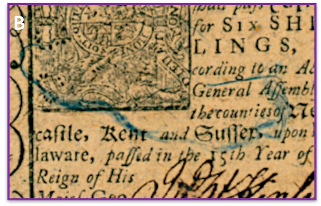 Franklin Colonial Money Counterfeiting
