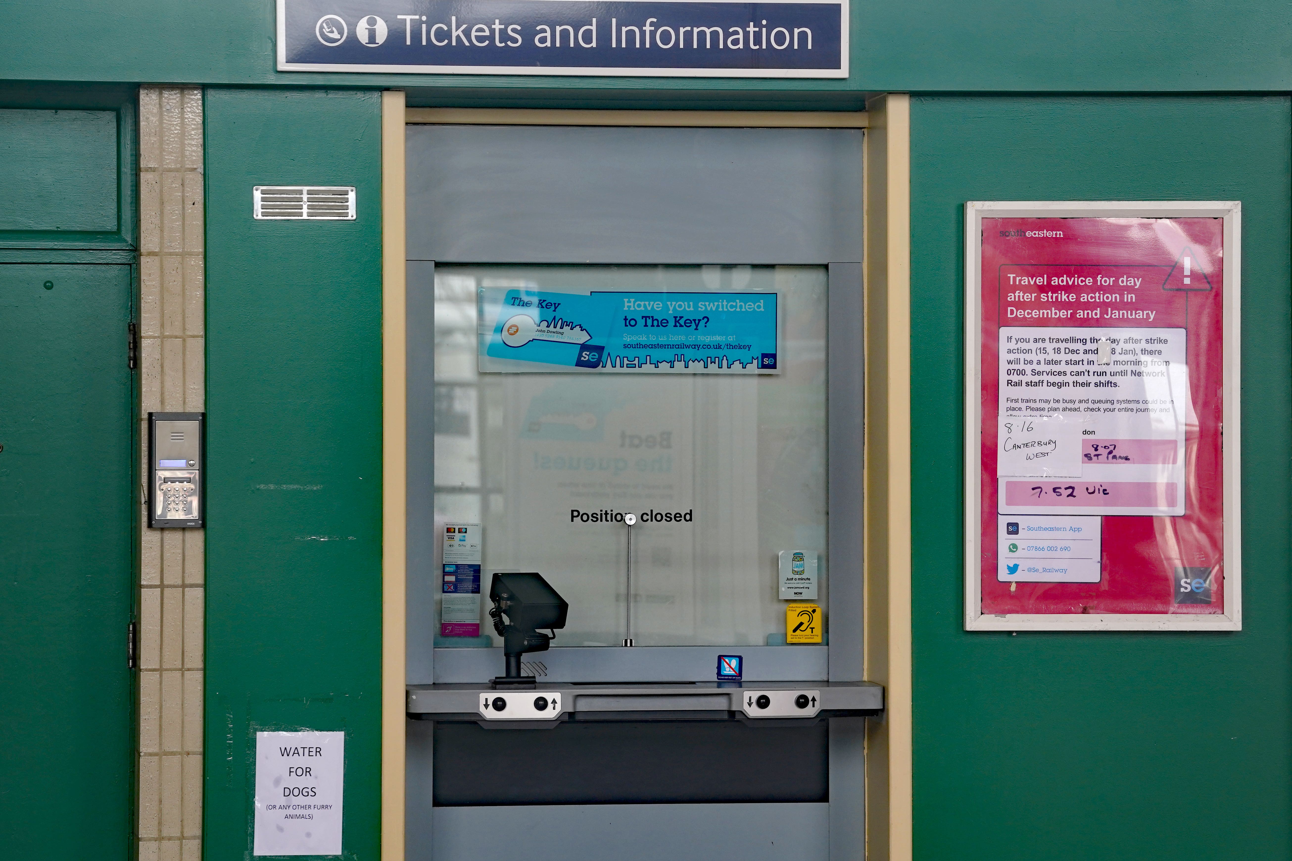 Five mayors across the UK are preparing to take legal action in midst of ticket office closures (PA)